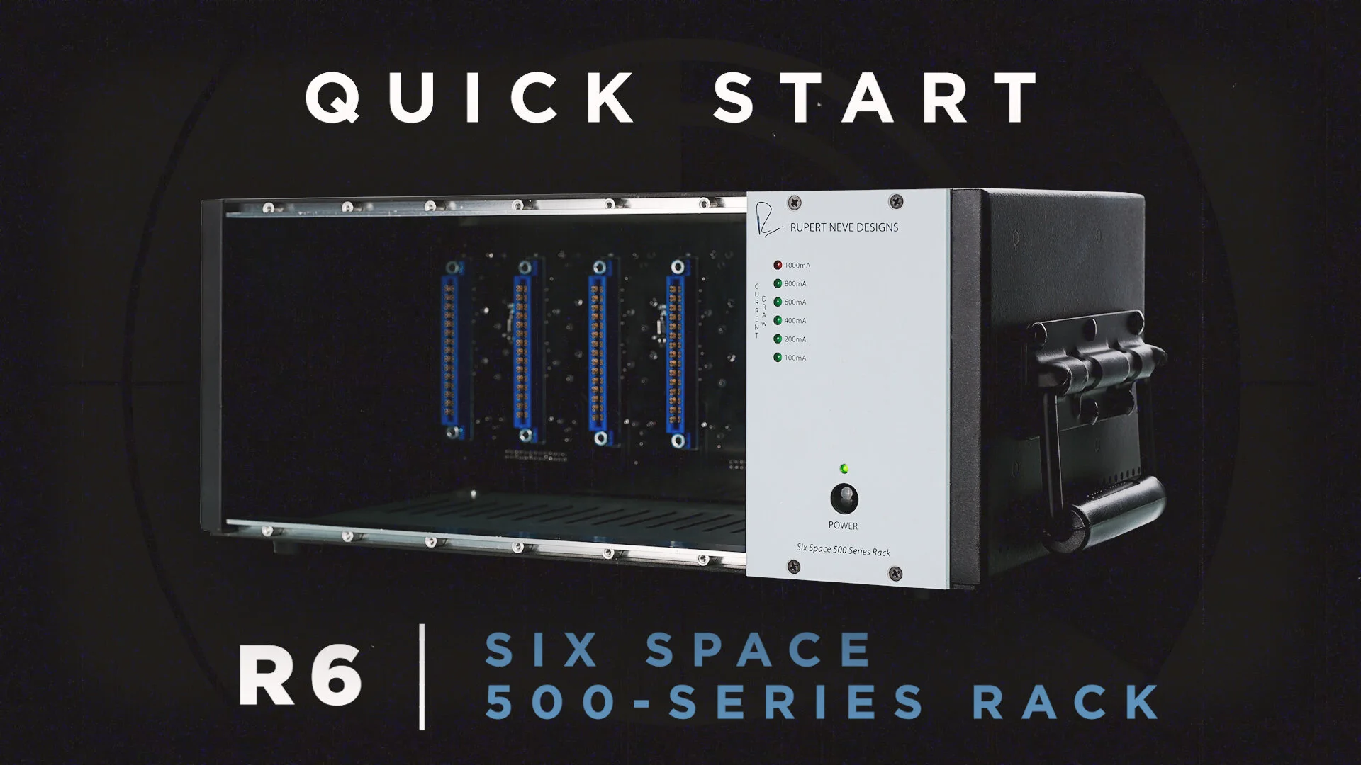 R6 Six-Space 500 Series Rack — Rupert Neve Designs